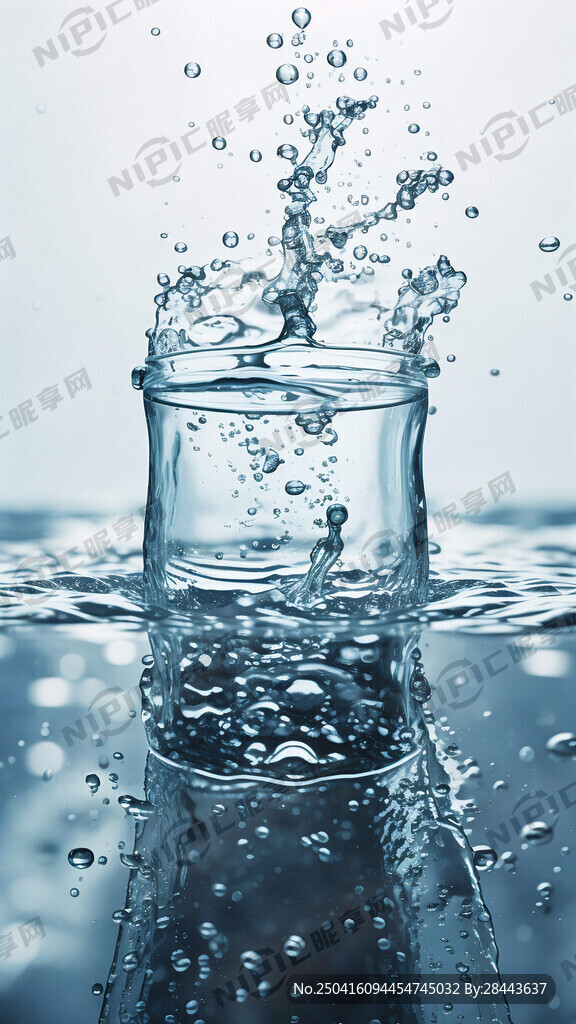 水 背景 简约 清爽 气泡