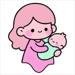 妈妈怀抱婴儿
