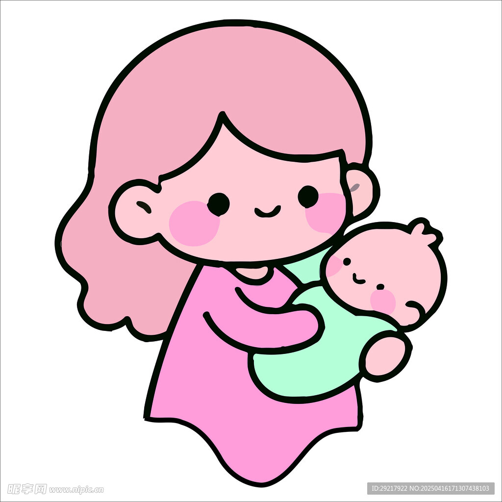妈妈怀抱婴儿