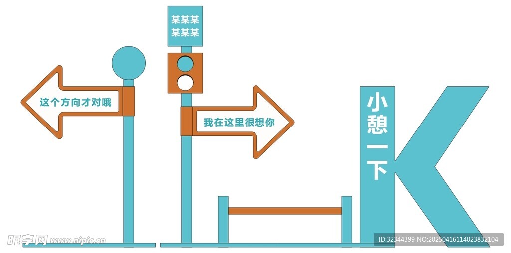 指示造型牌
