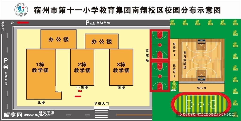 学校分布示意图