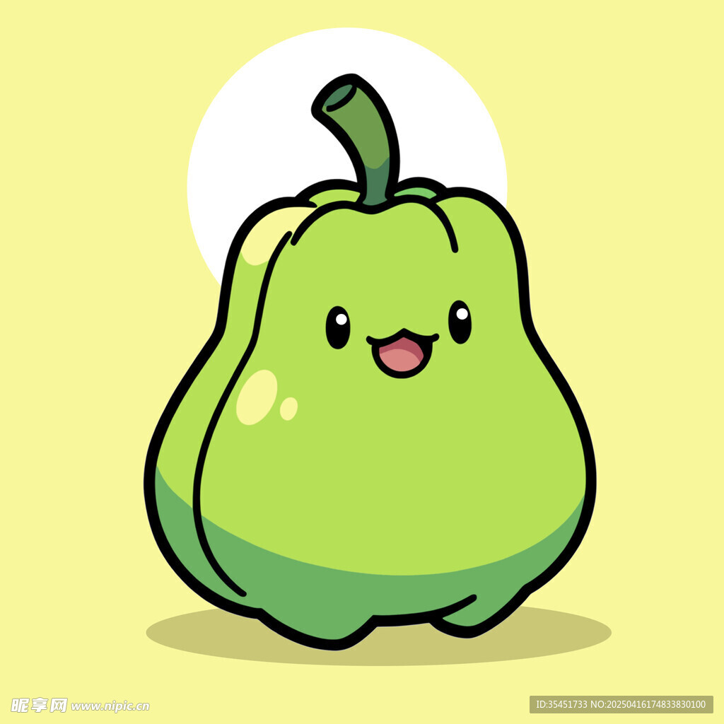 手绘卡通创意窝瓜
