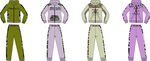 多彩迷彩服款式展示