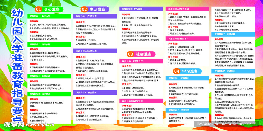 幼儿园入学教育指导要点