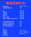 模拟夜间灯光