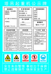 起重机公示牌安全警示信息