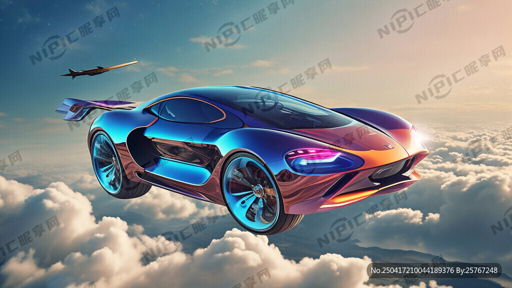 超级汽车 飞在天空 科技 未来