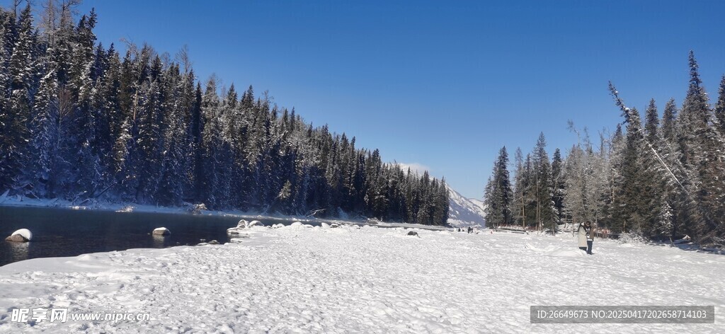 禾木景区  雪城 雪景 雪山 
