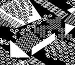 黑白几何图案抽象艺术图