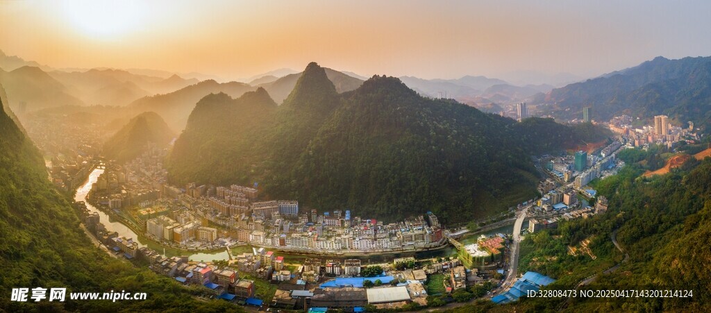 东兰县全景图