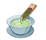 投茶  茶杯