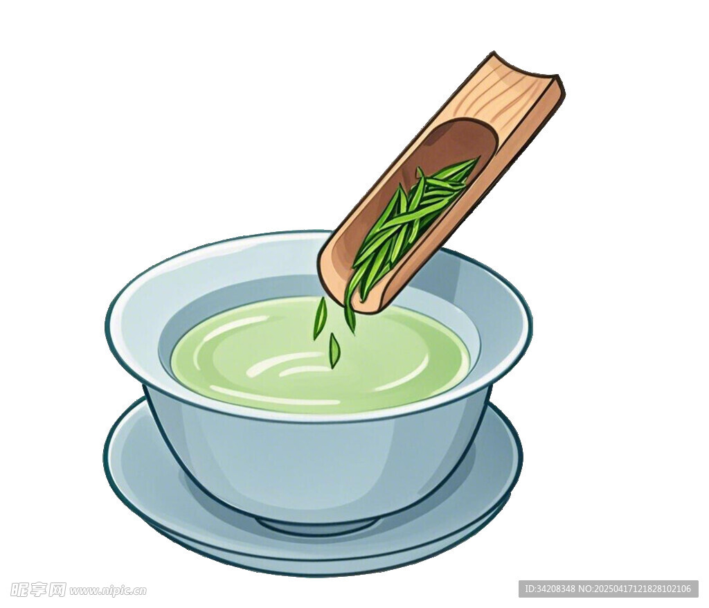 投茶  茶杯
