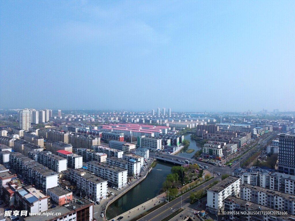 航拍城市建筑