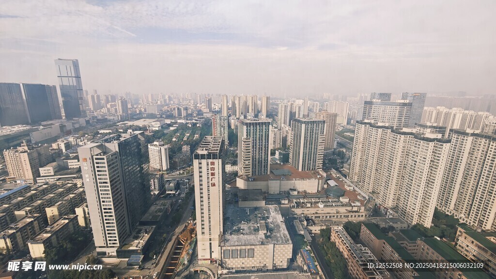城市高楼俯瞰景观