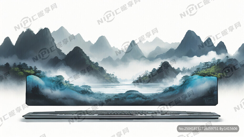 生成一幅做为公司管理软件背景的