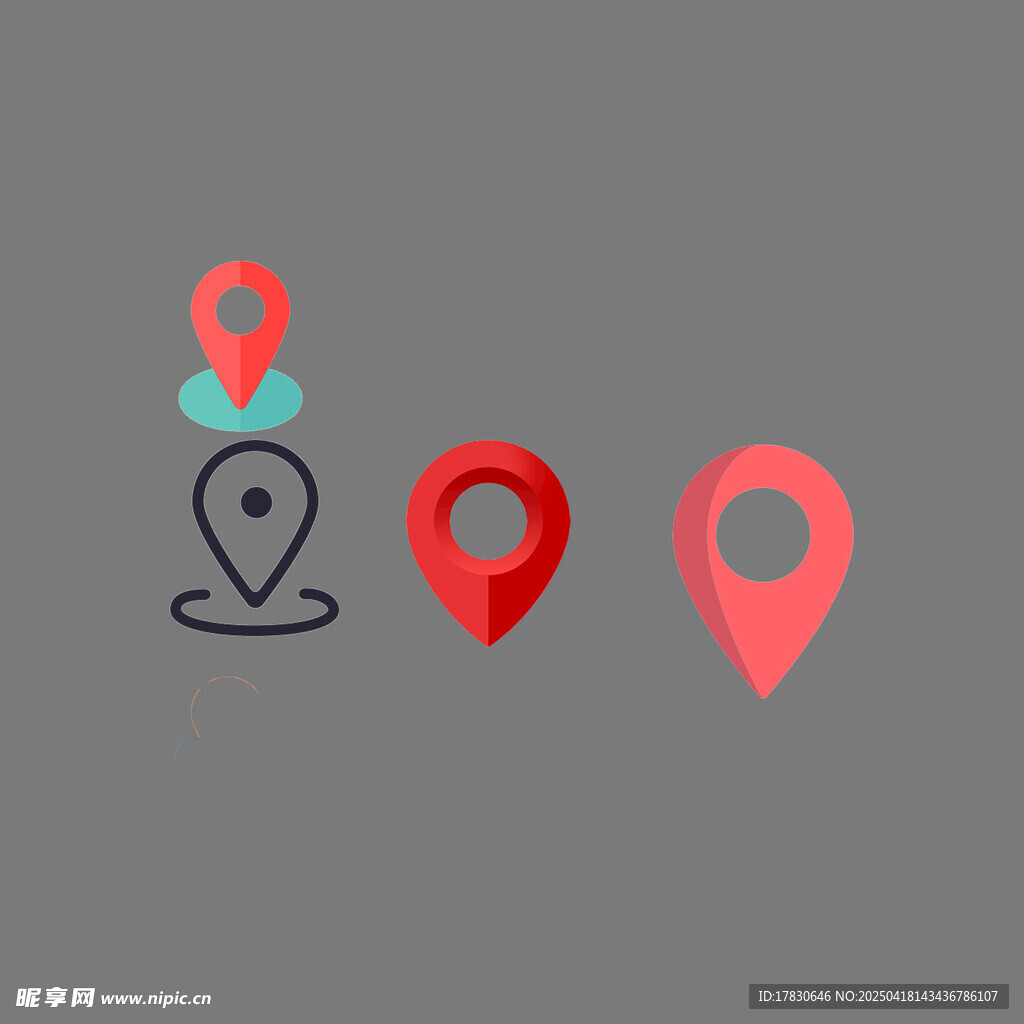 多样定位图标展示