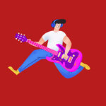 激情弹吉他的动感音乐人