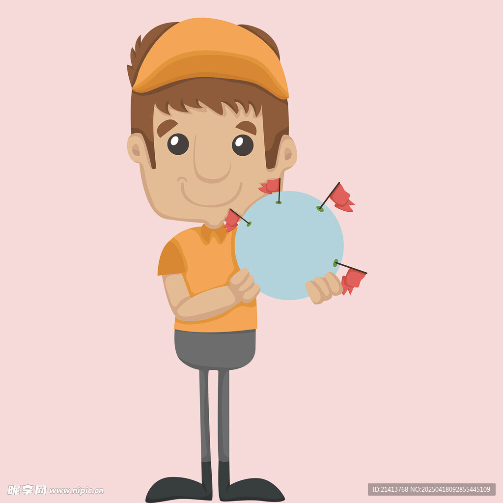 男孩手持存钱罐笑盈盈