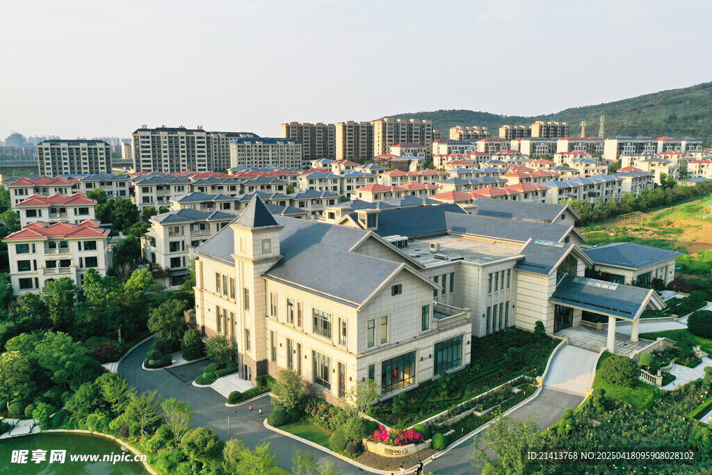 欧式风格建筑群俯瞰图