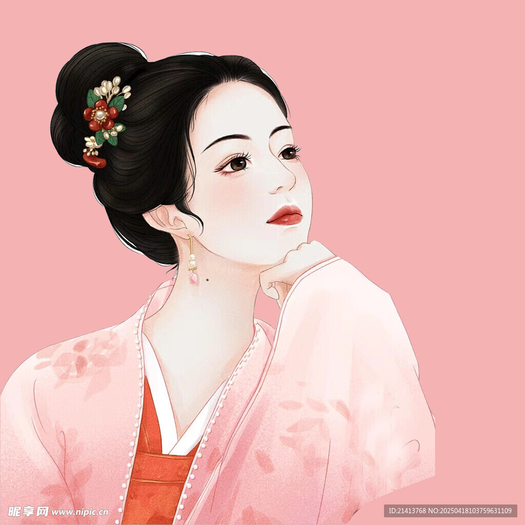 古风佳人侧颜