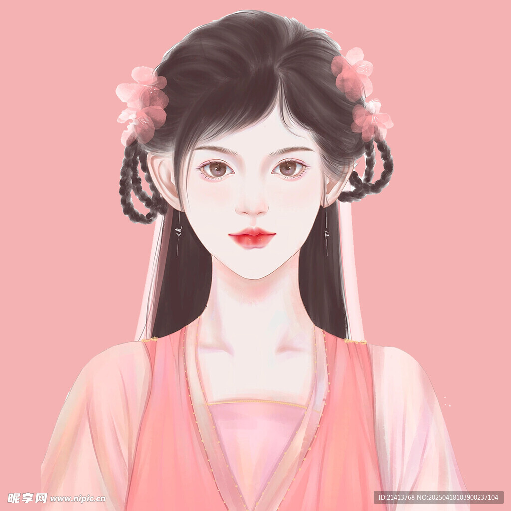 古风汉服女子优雅扮相