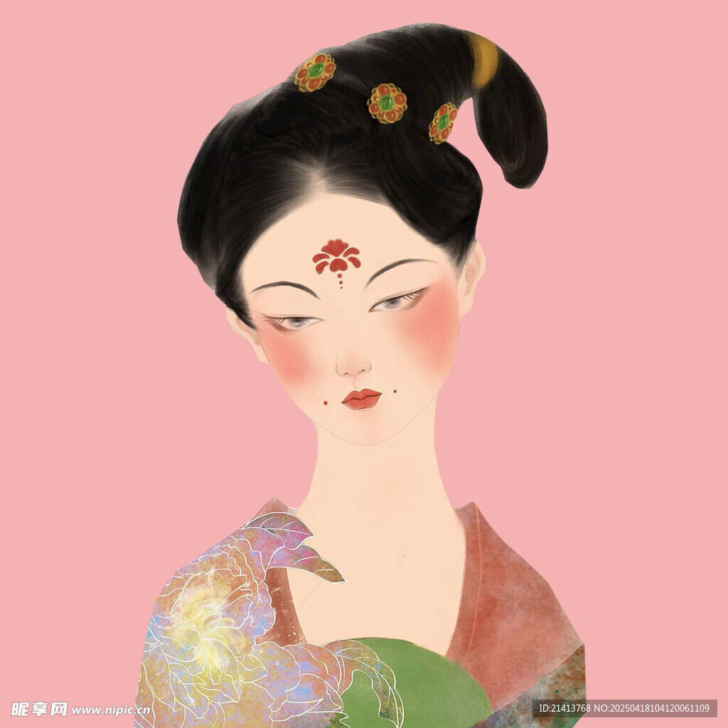 古风美人插画