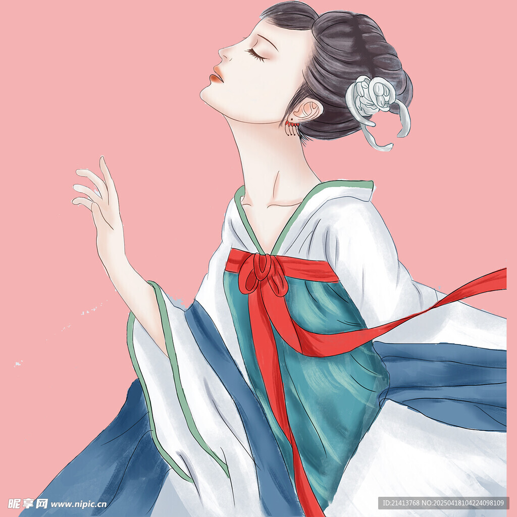 古风女子优雅飘逸之姿
