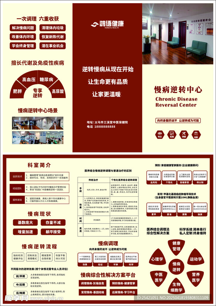 慢性病三折页    医疗