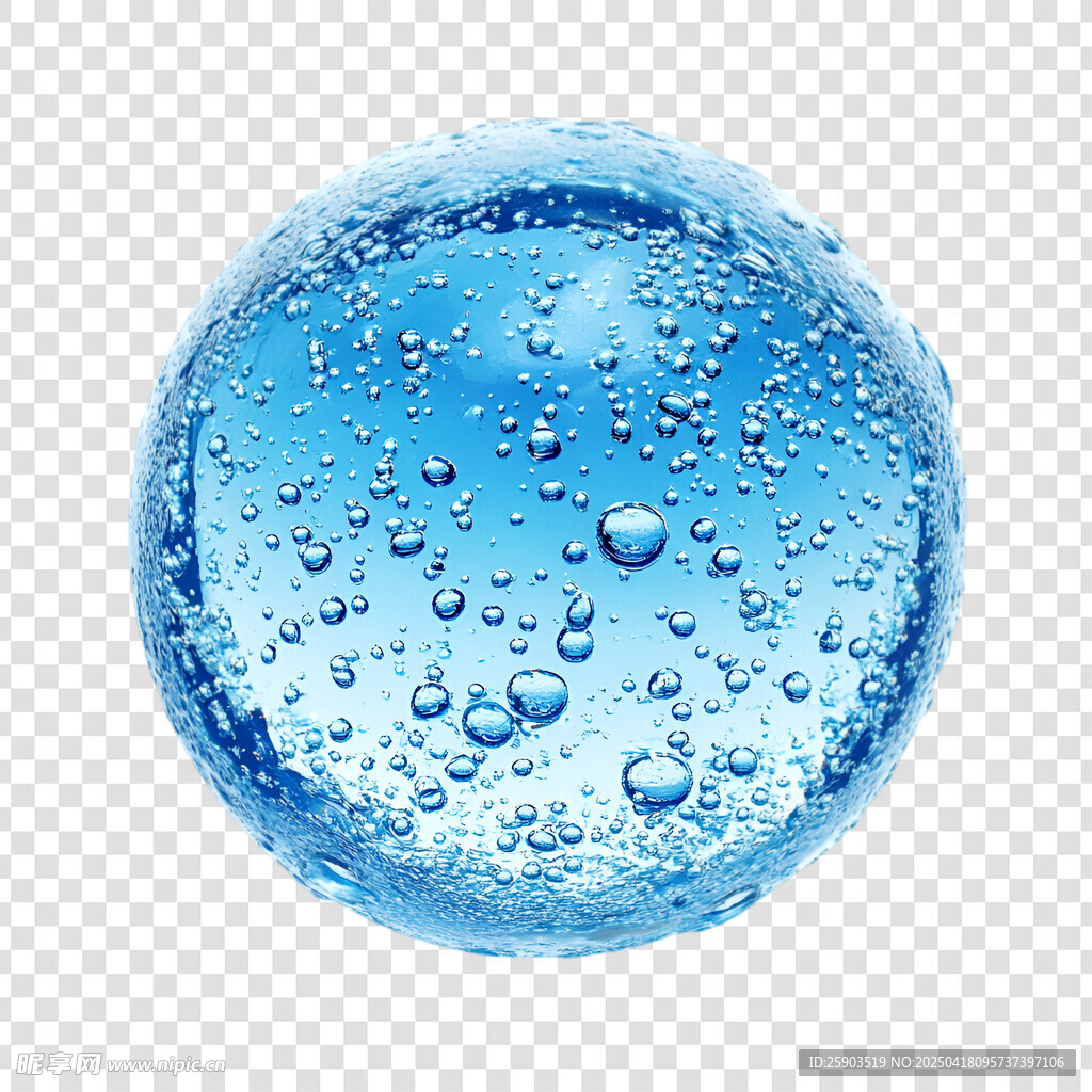 蓝色水珠素材