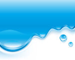 蓝色水波水滴背景图