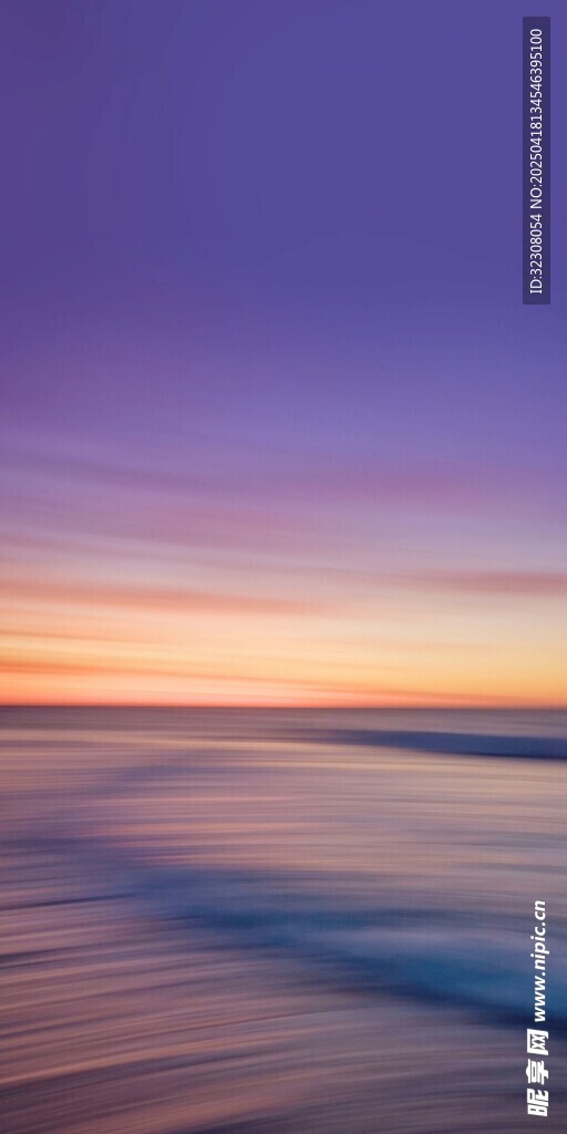 海边绚丽黄昏海景画面