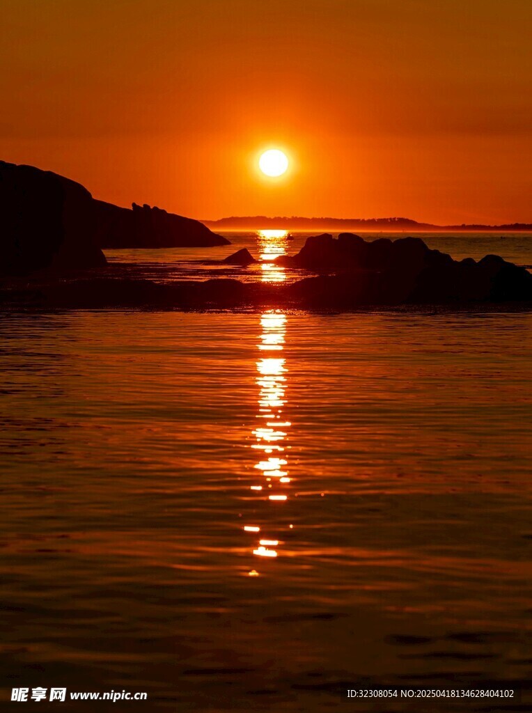 海上落日美景