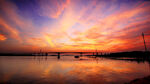 海边绚丽日落美景