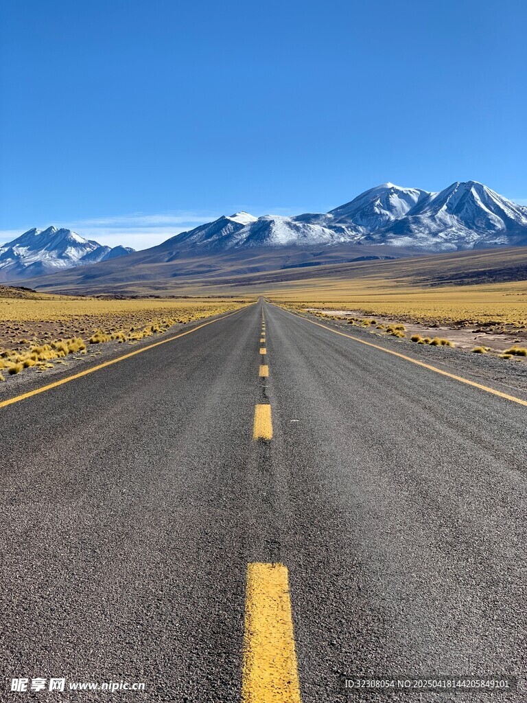 旷野公路伸向雪山