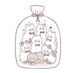 可爱猫咪袋中萌趣集合