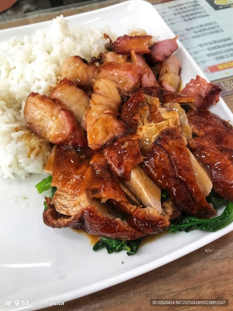 烧鸭叉烧饭