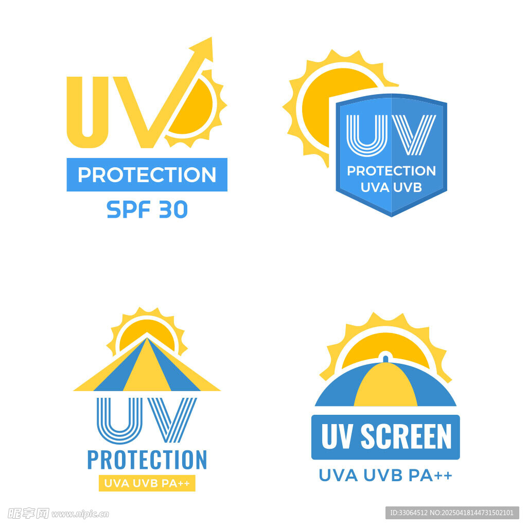 UV防护标志设计集合