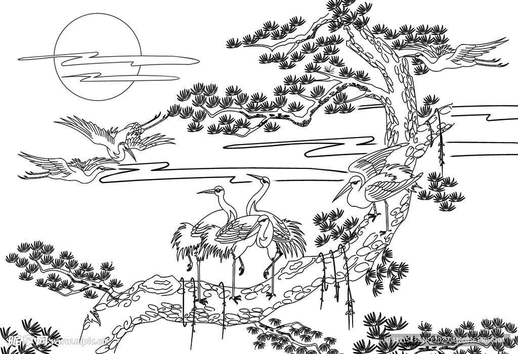 松树 迎客松