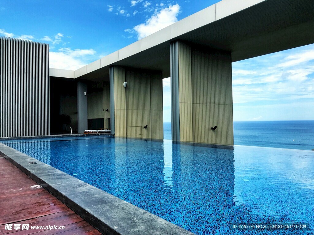 海景泳池建筑景观