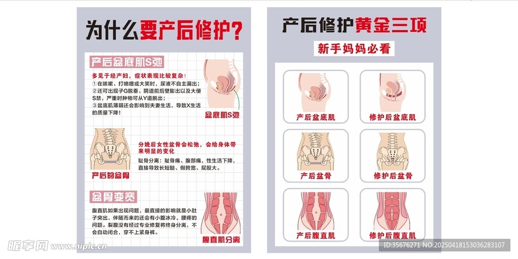 产后护理海报