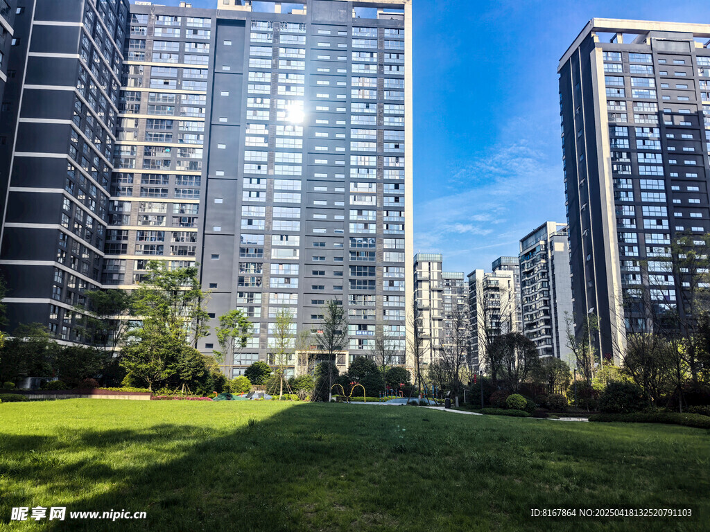 现代都市高层住宅景观