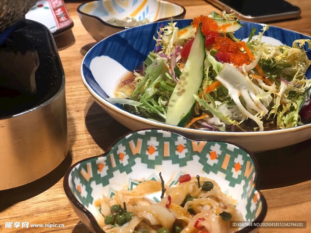 日式美味餐食摆盘展示