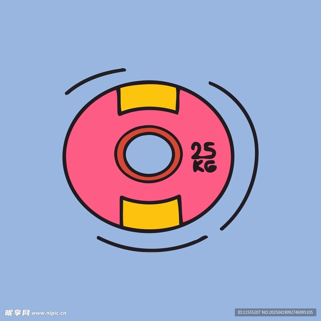 粉色带数字25的圆形图标