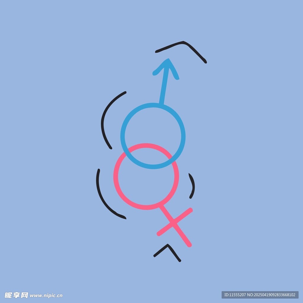 男女符号图标设计元素