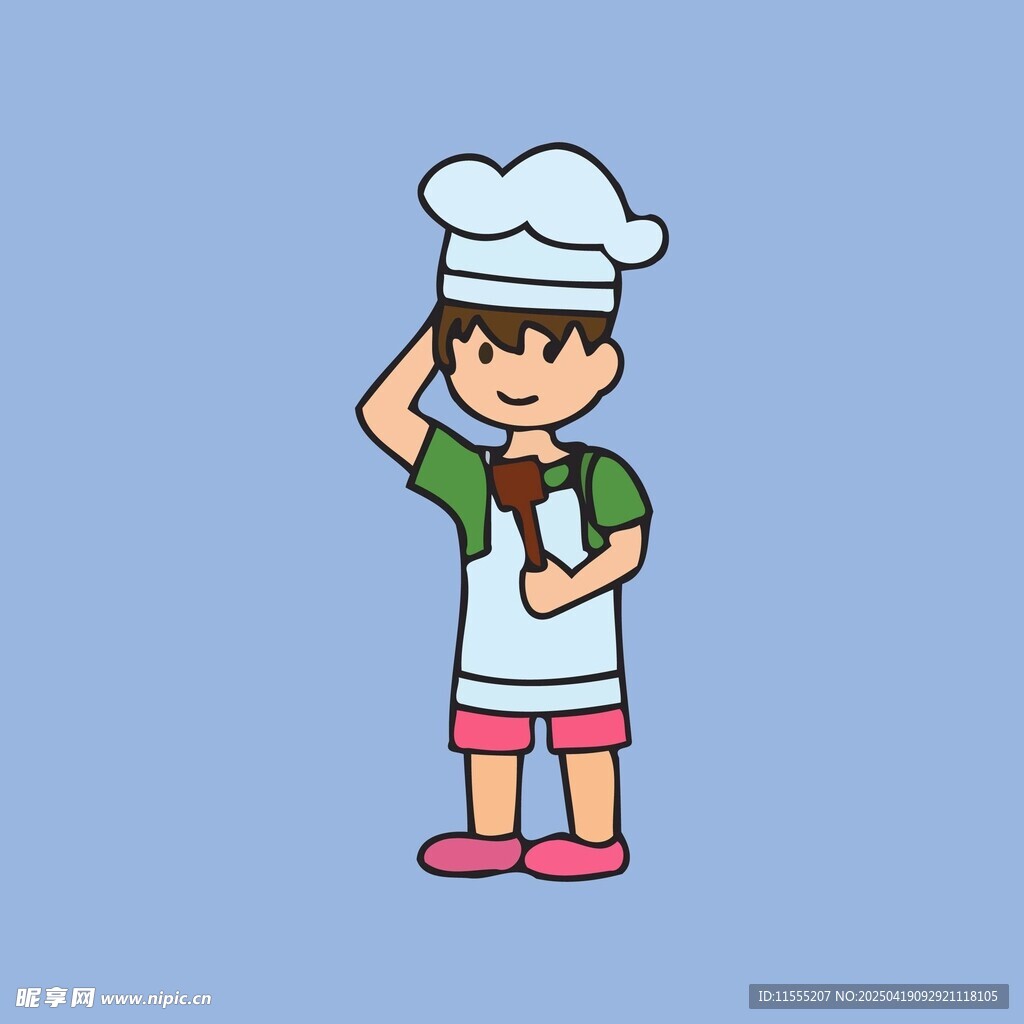 可爱小厨师形象