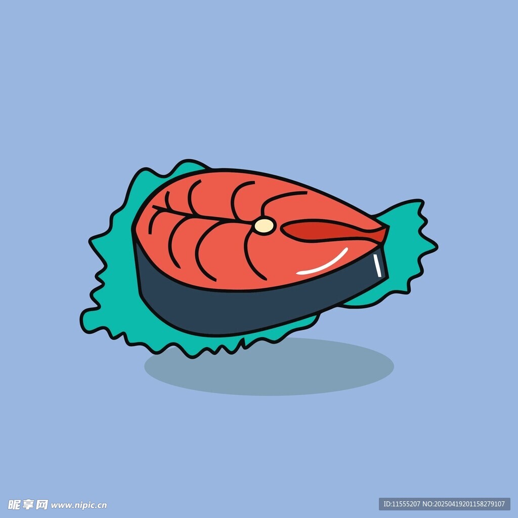 美味三文鱼切片