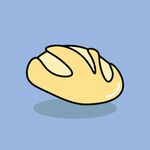 卡通风格的美味面包