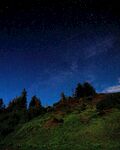 山间夜空