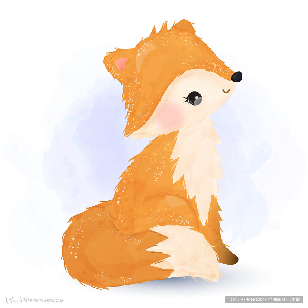 可爱小狐狸插画