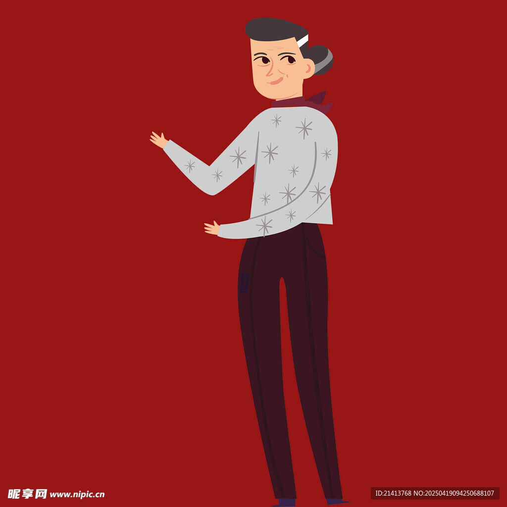 商务女性手势示意动作